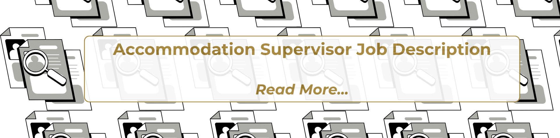 Accommodation Supervisor Job Description