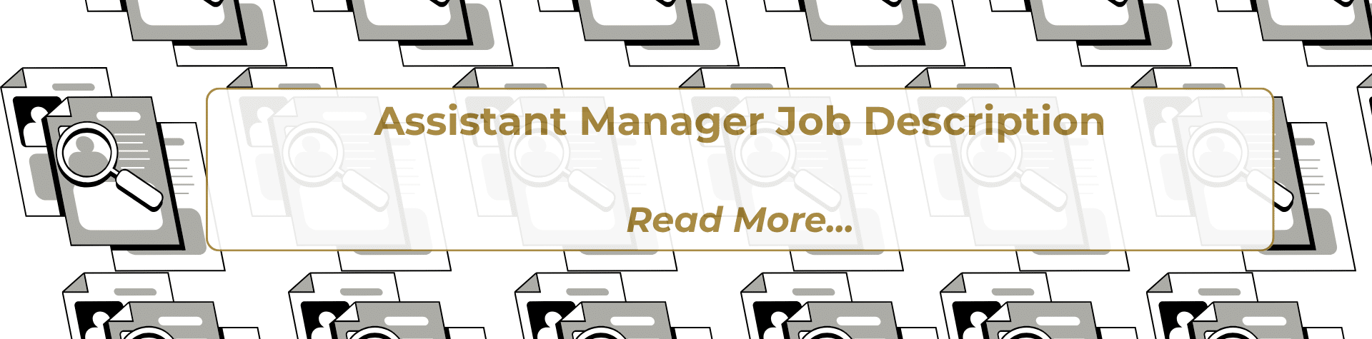 Assistant Manager Job Description