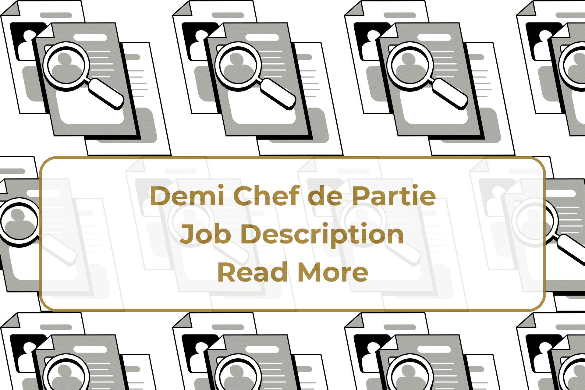 Demi Chef de Partie Job Description