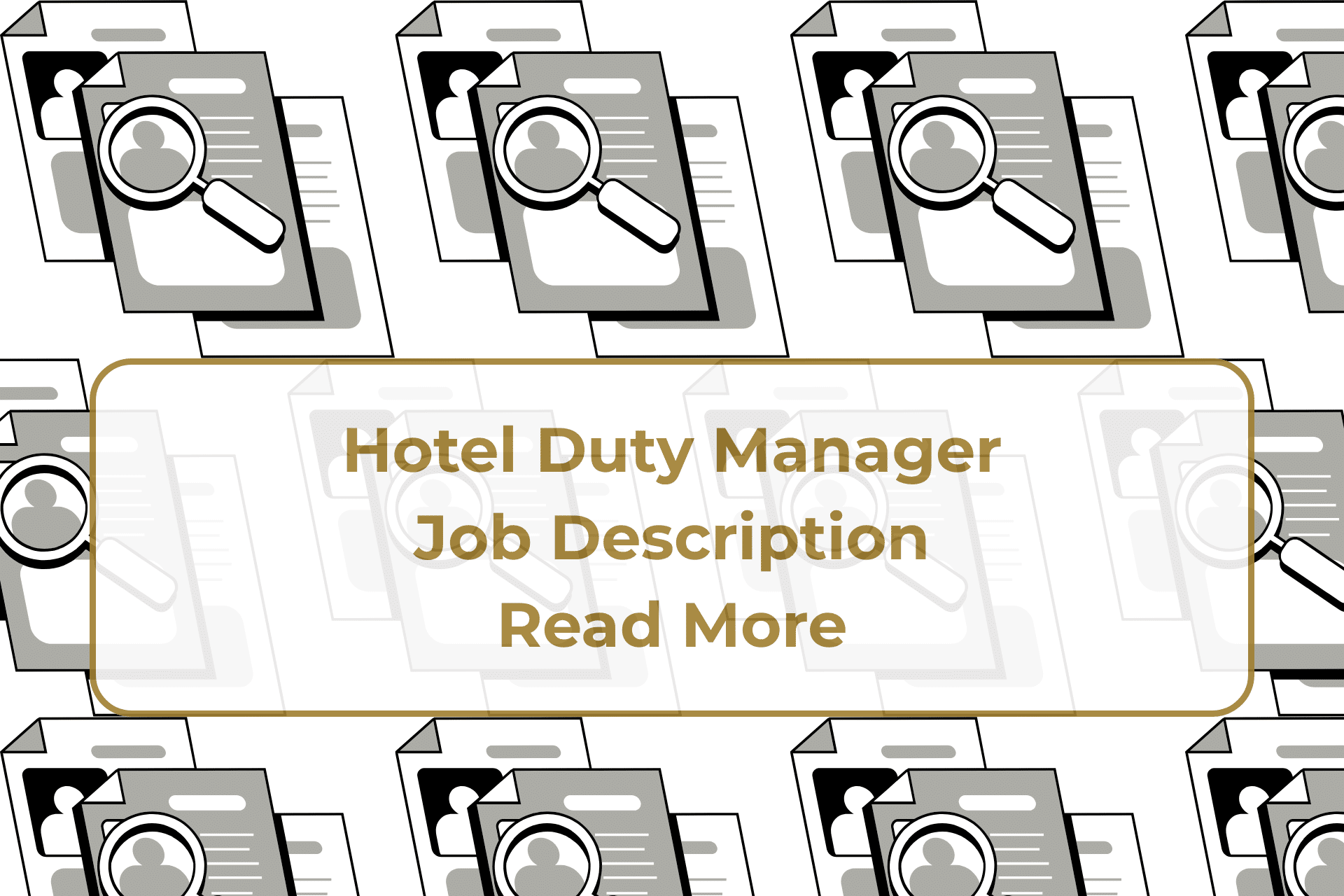 hotel duty manager job description